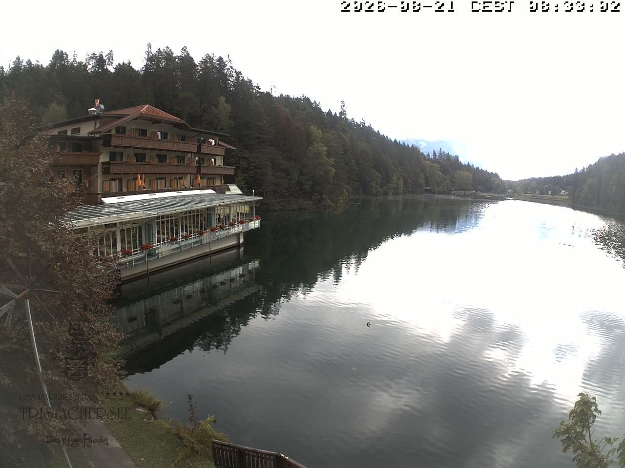 Archiv Foto Webcam Blick über den Tristachersee