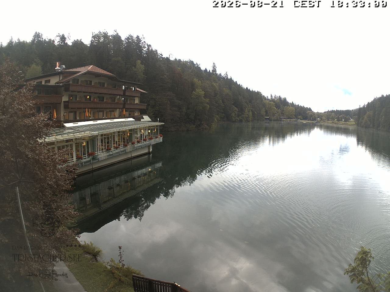 Archiv Foto Webcam Blick über den Tristachersee