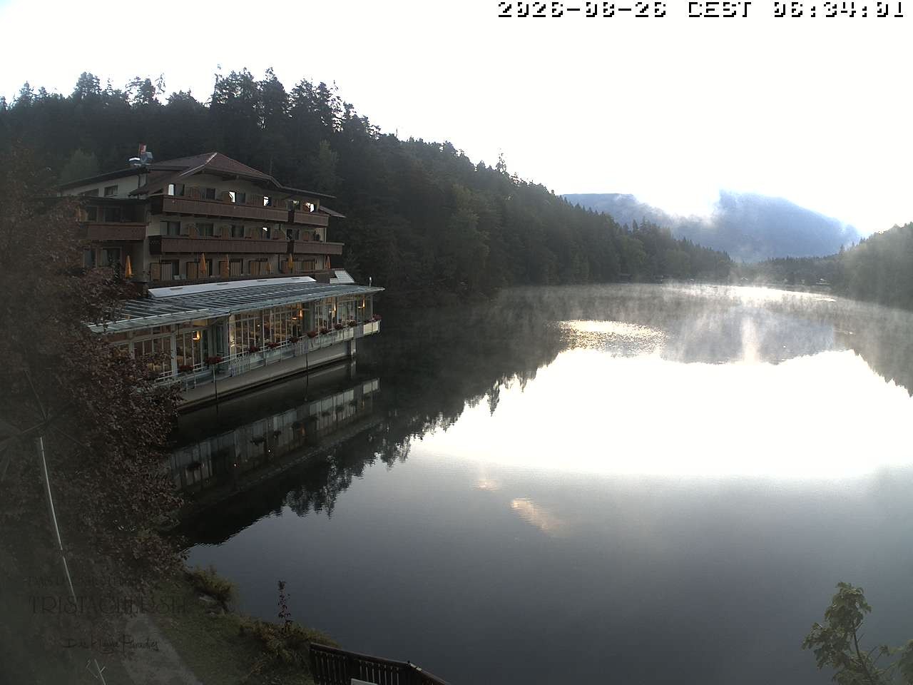 Archiv Foto Webcam Blick über den Tristachersee