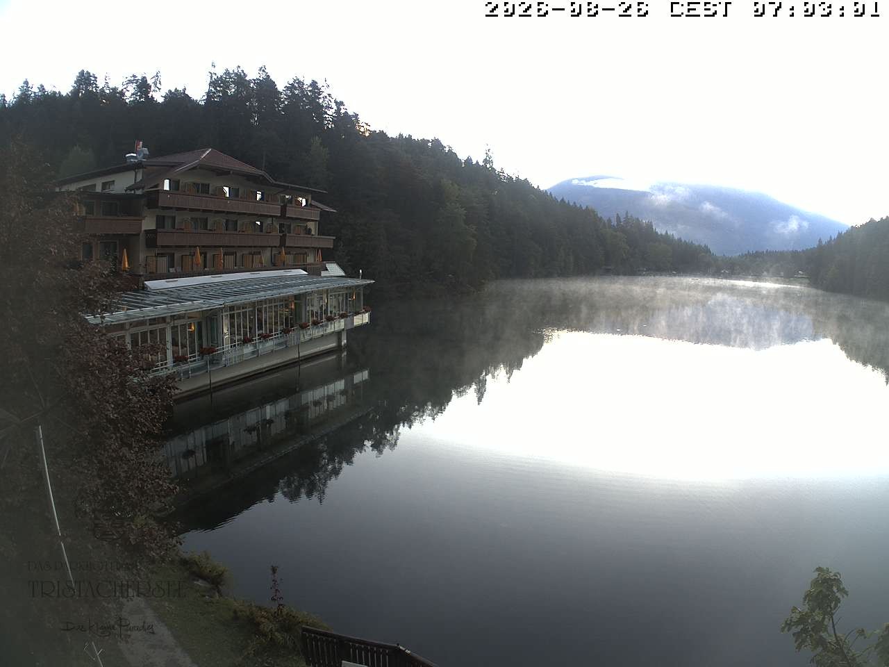 Archiv Foto Webcam Blick über den Tristachersee