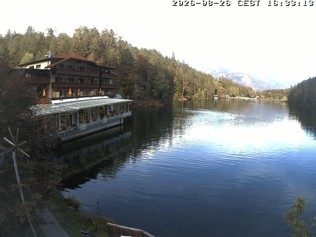 Archiv Foto Webcam Blick über den Tristachersee