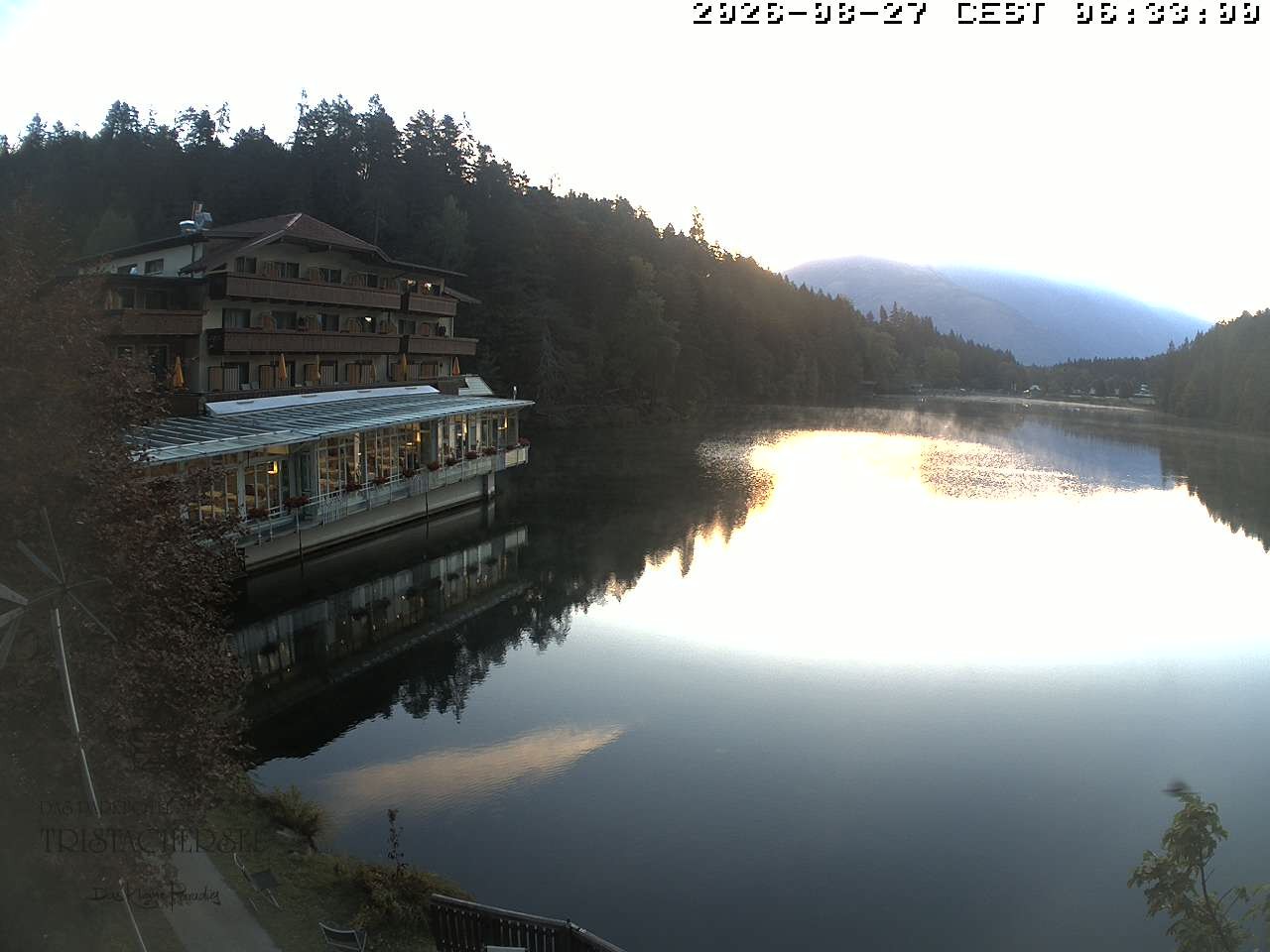 Archiv Foto Webcam Blick über den Tristachersee