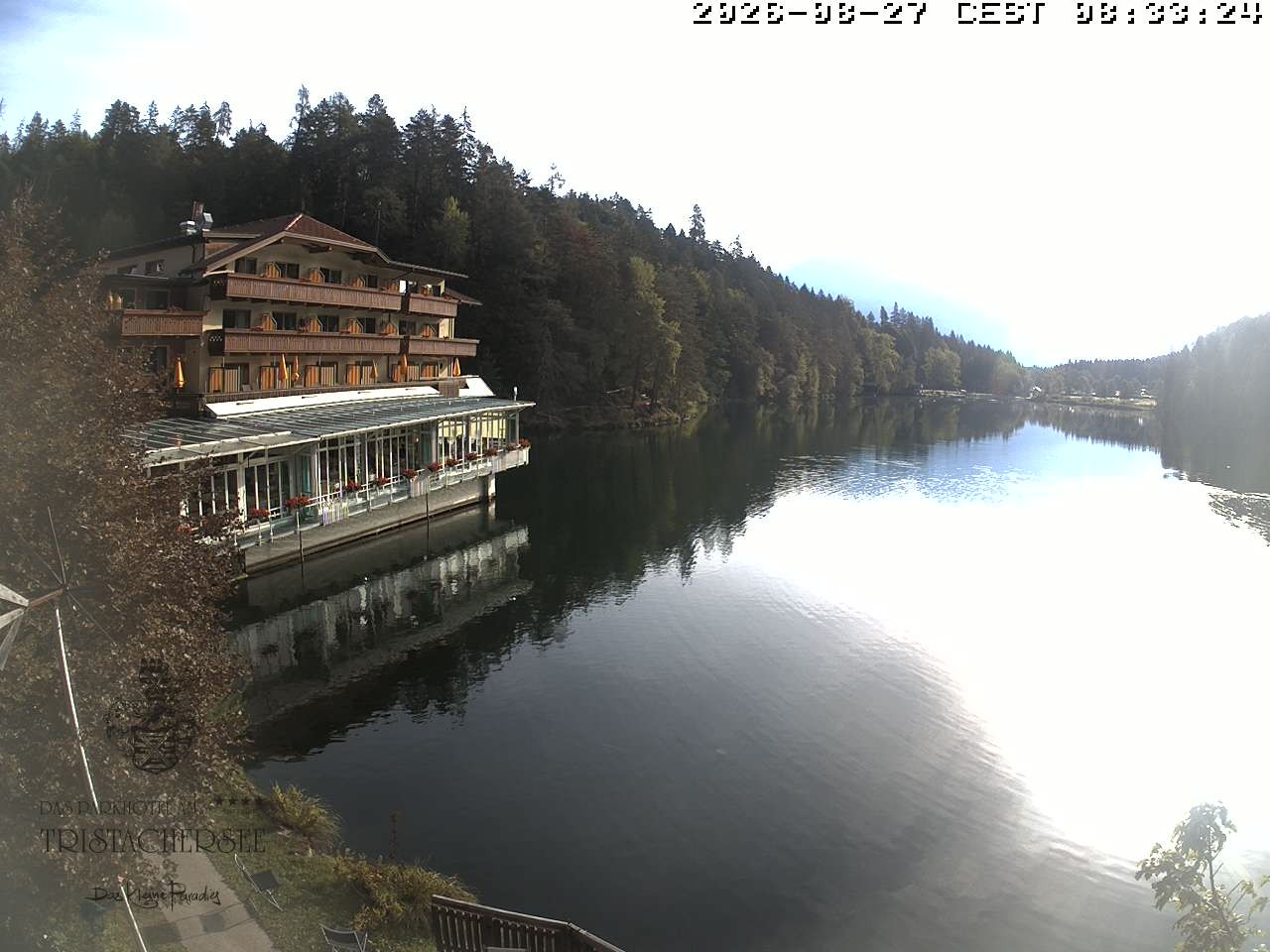 Archiv Foto Webcam Blick über den Tristachersee