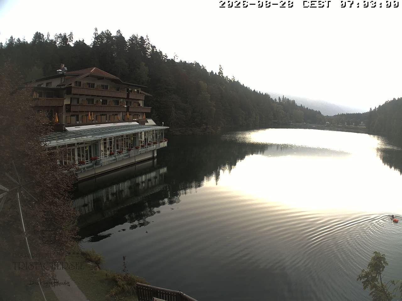 Archiv Foto Webcam Blick über den Tristachersee