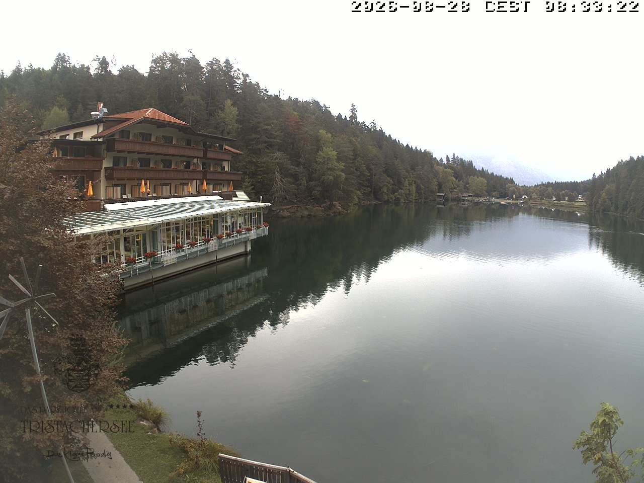 Archiv Foto Webcam Blick über den Tristachersee