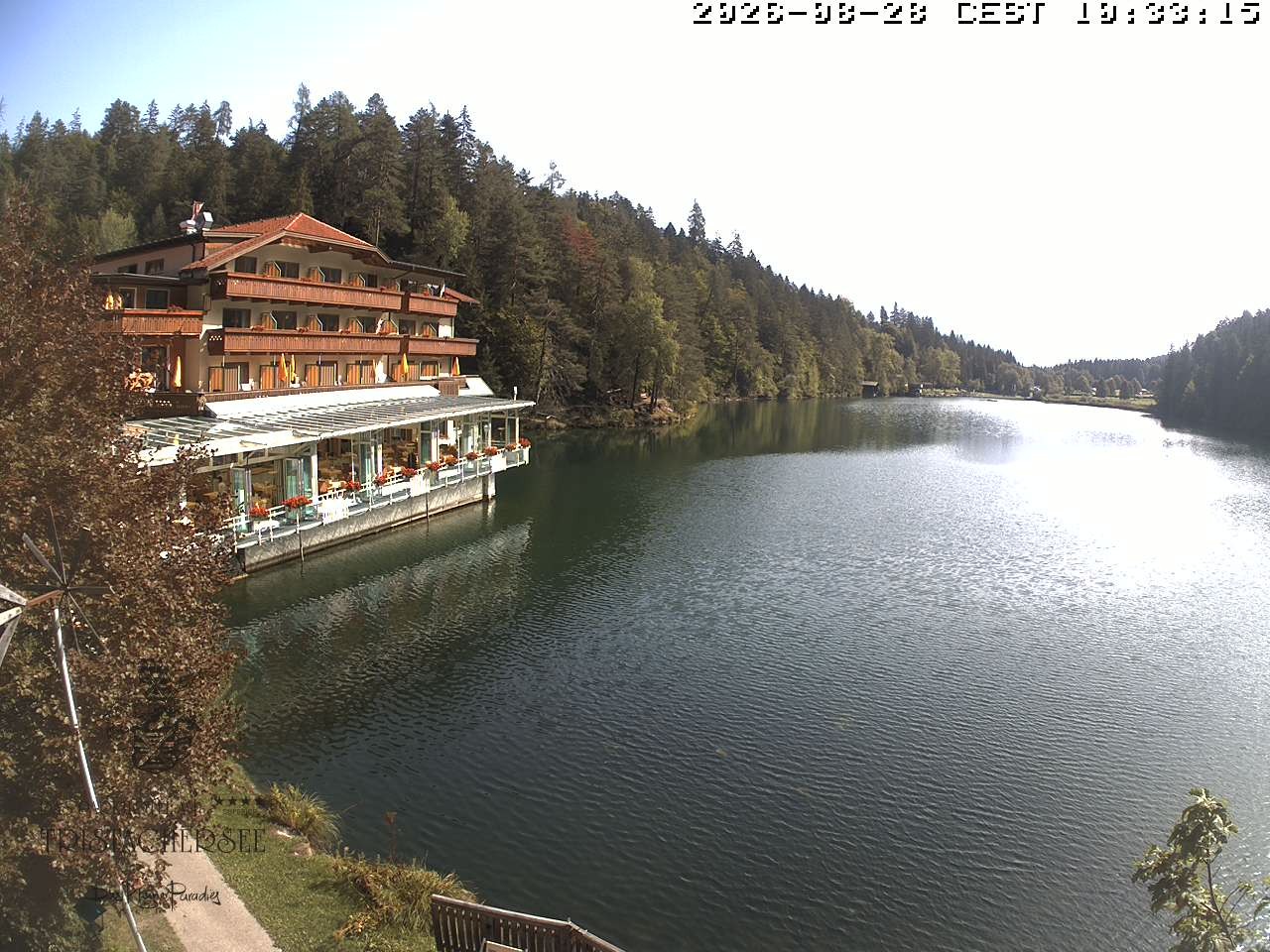 Archiv Foto Webcam Blick über den Tristachersee