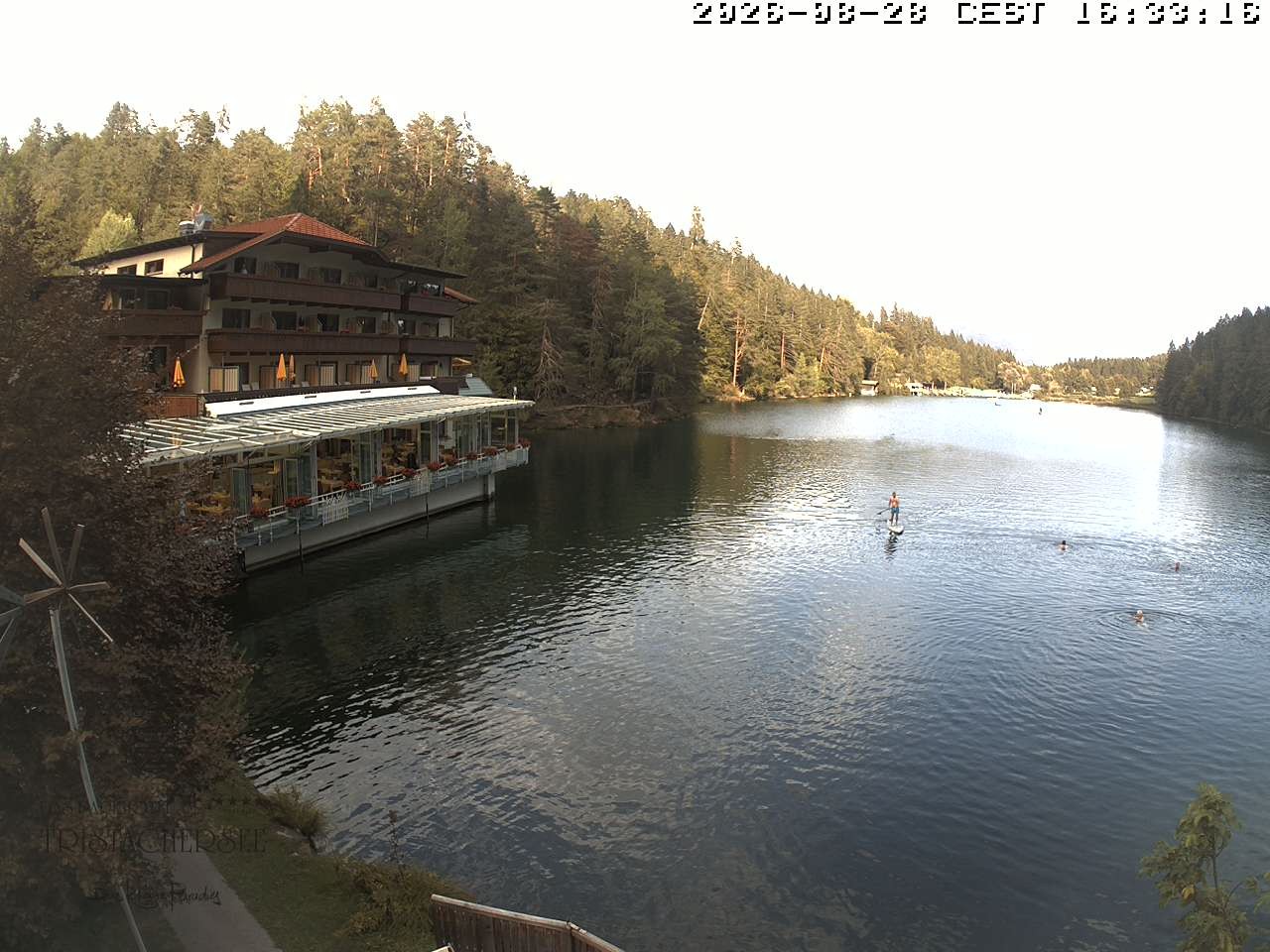Archiv Foto Webcam Blick über den Tristachersee