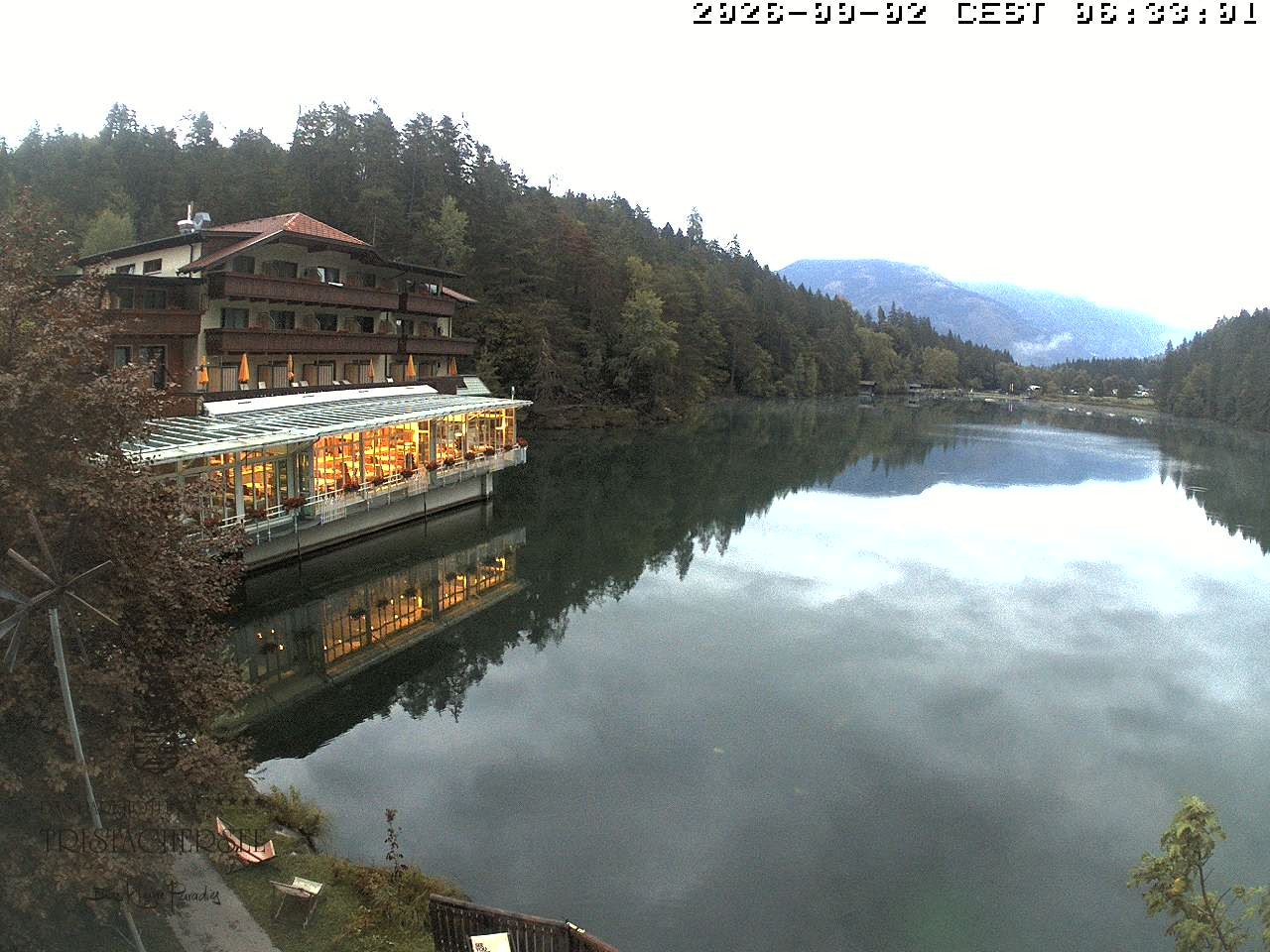 Archiv Foto Webcam Blick über den Tristachersee
