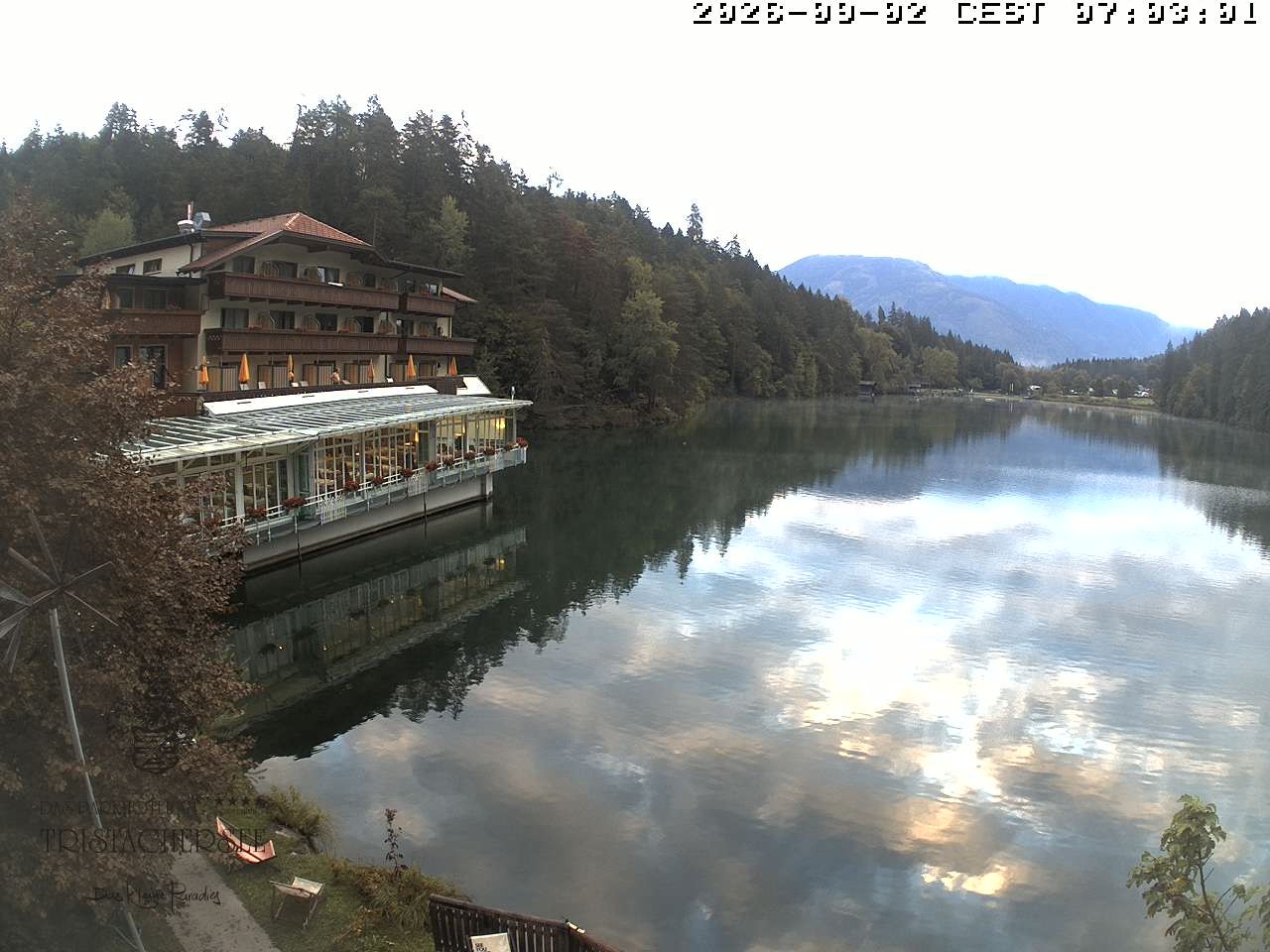 Archiv Foto Webcam Blick über den Tristachersee