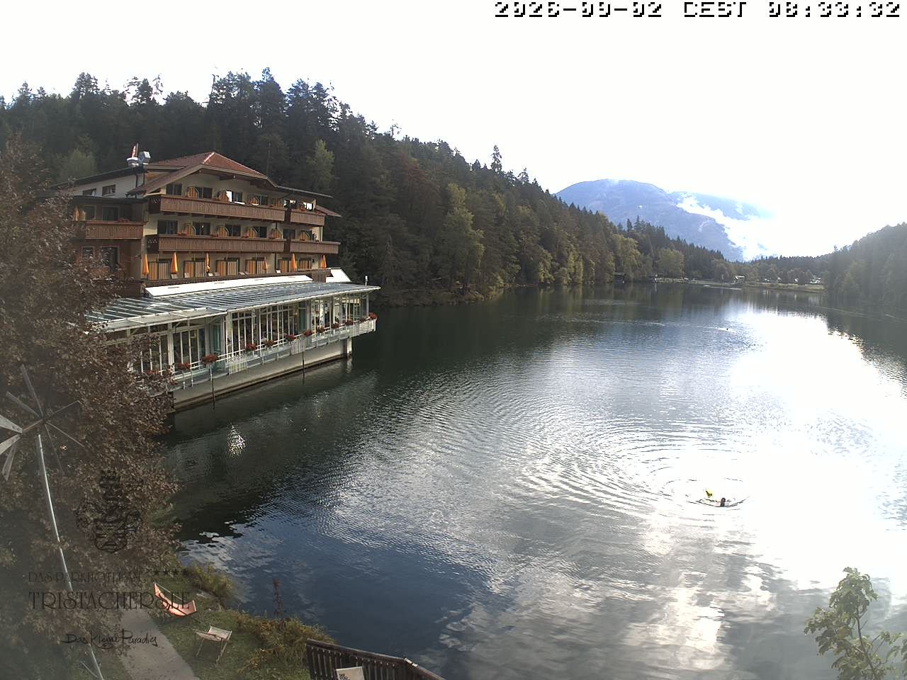 Archiv Foto Webcam Blick über den Tristachersee