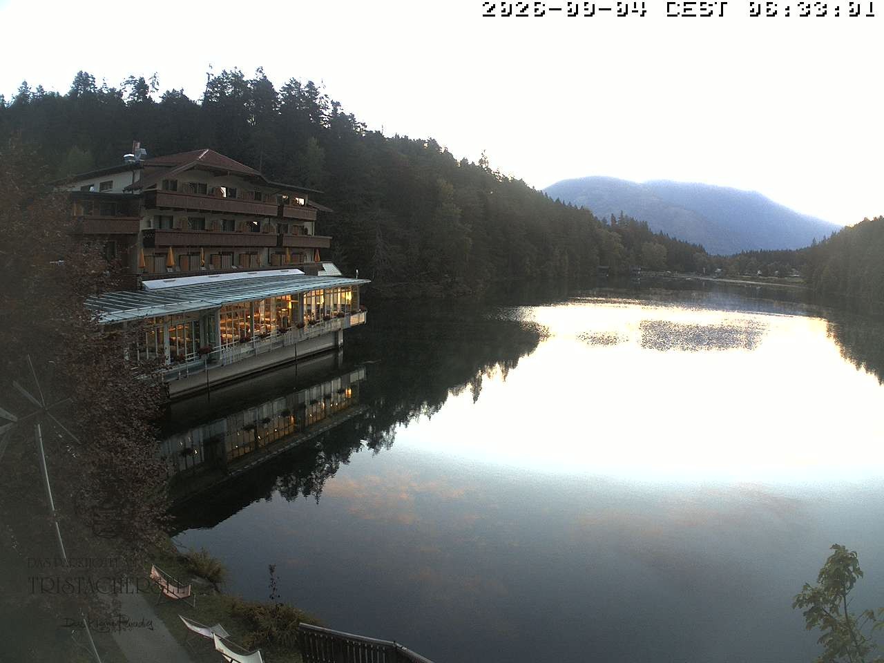 Archiv Foto Webcam Blick über den Tristachersee