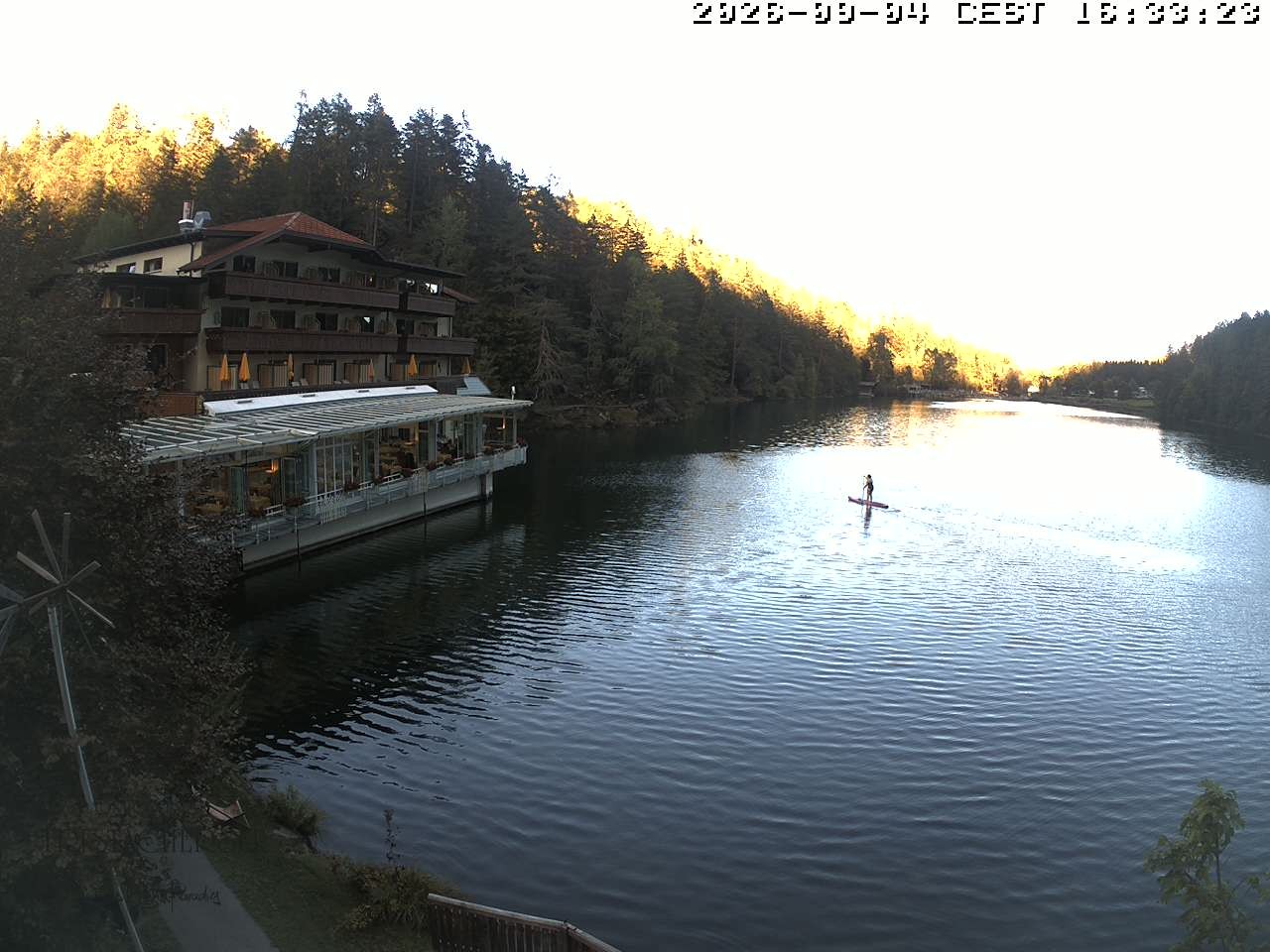 Archiv Foto Webcam Blick über den Tristachersee