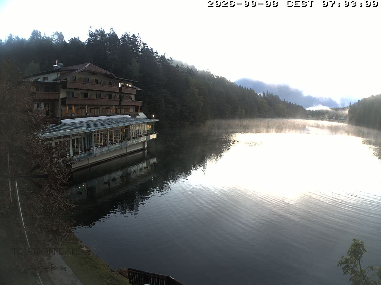 Archiv Foto Webcam Blick über den Tristachersee