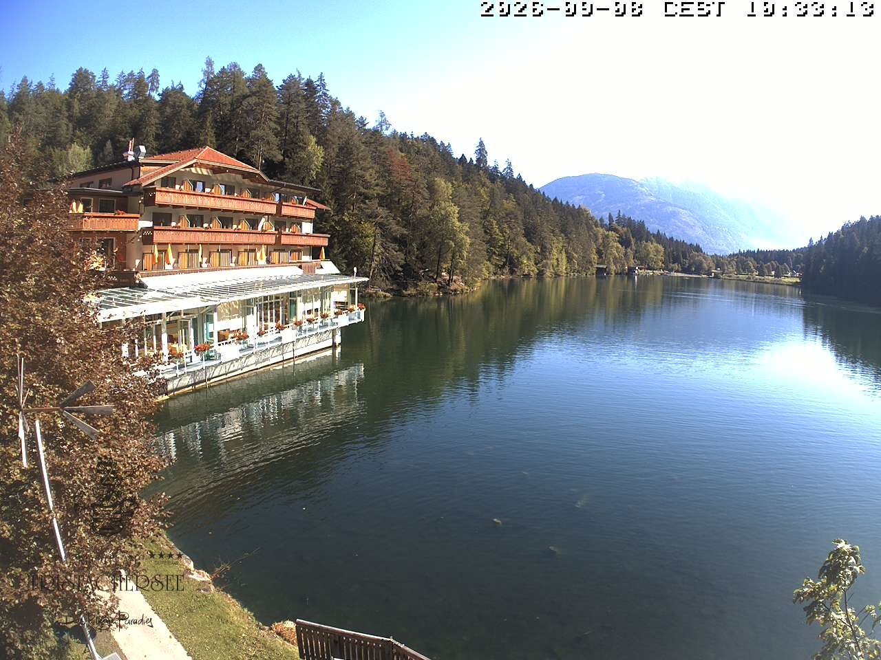 Archiv Foto Webcam Blick über den Tristachersee