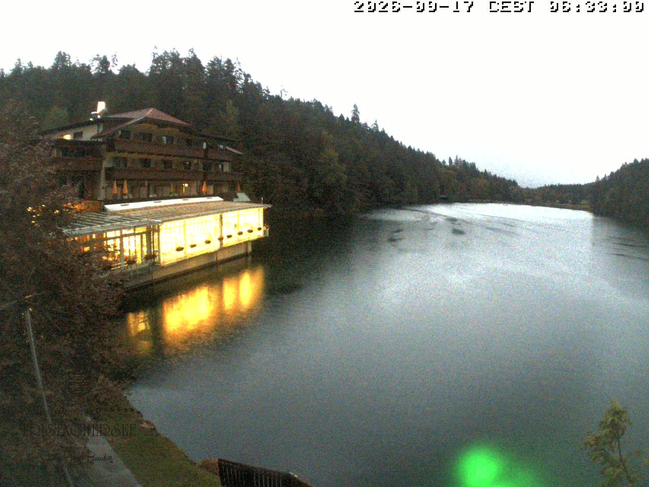 Archiv Foto Webcam Blick über den Tristachersee