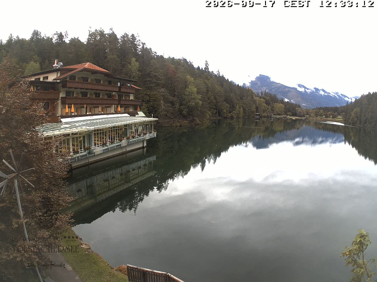Archiv Foto Webcam Blick über den Tristachersee