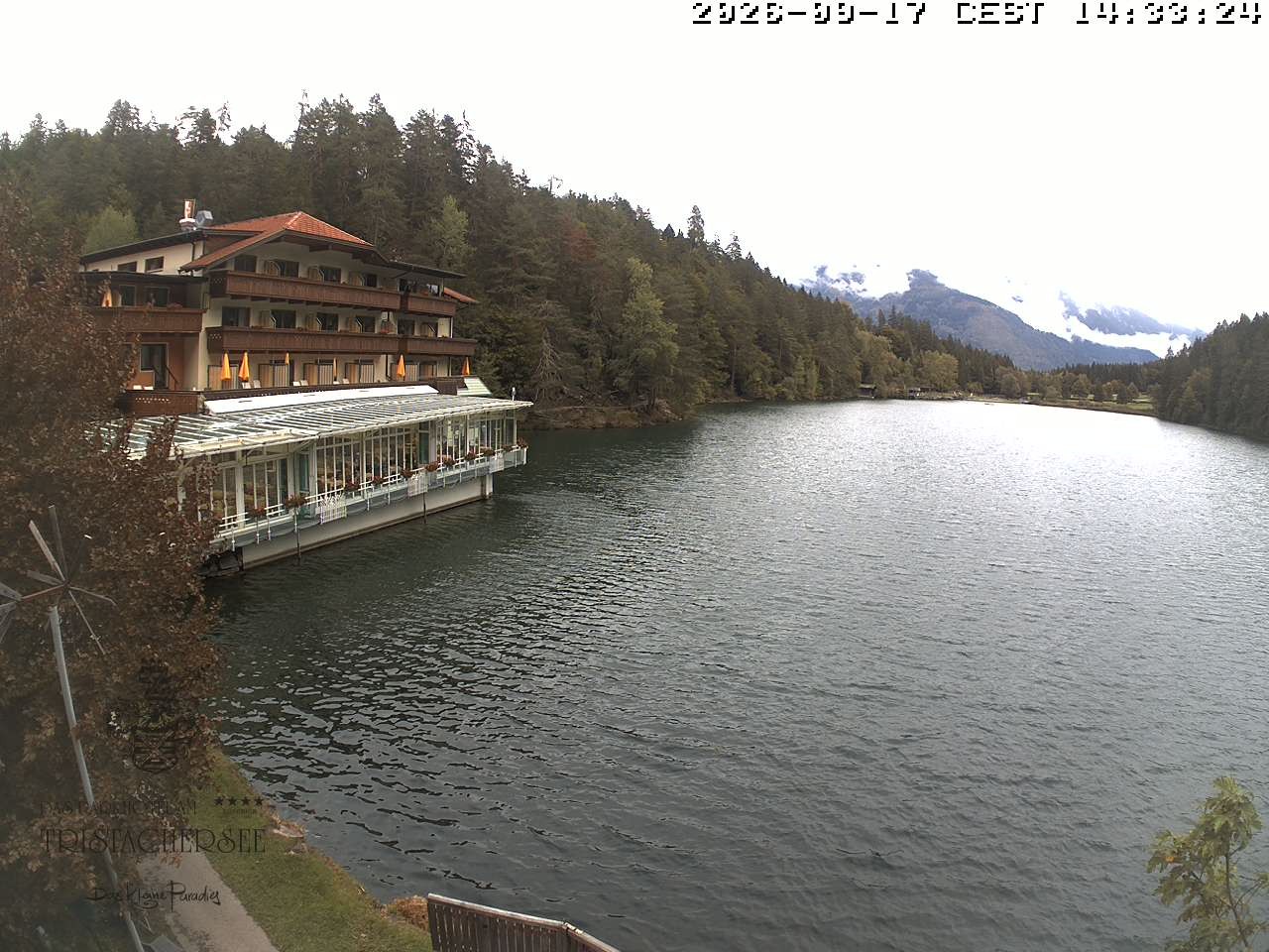 Archiv Foto Webcam Blick über den Tristachersee