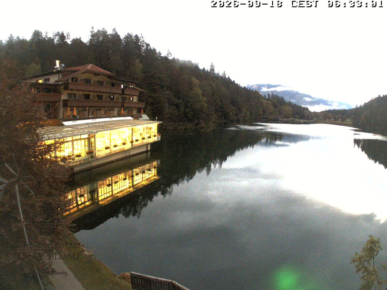 Archiv Foto Webcam Blick über den Tristachersee