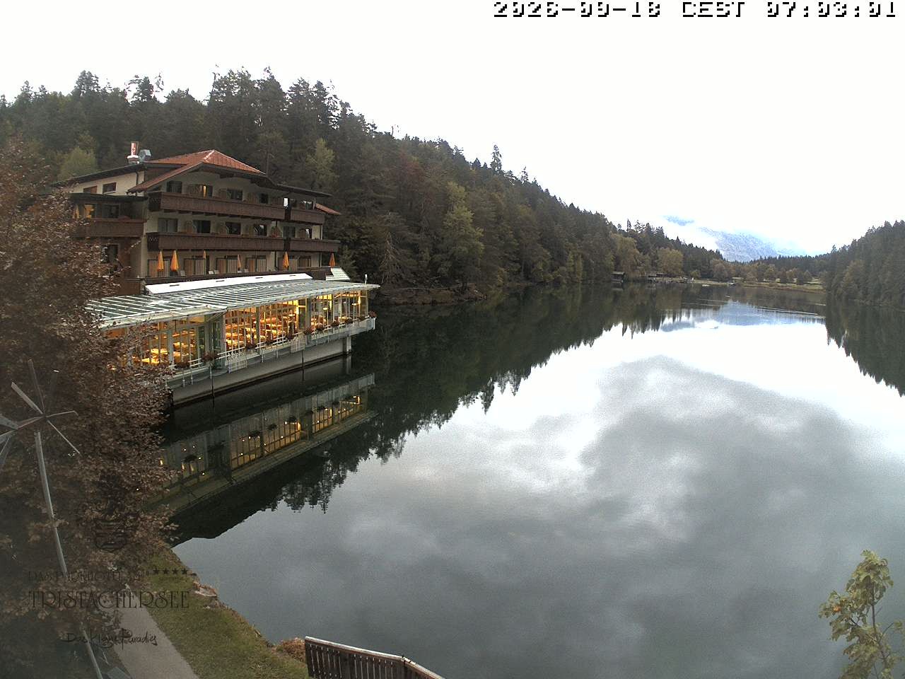 Archiv Foto Webcam Blick über den Tristachersee