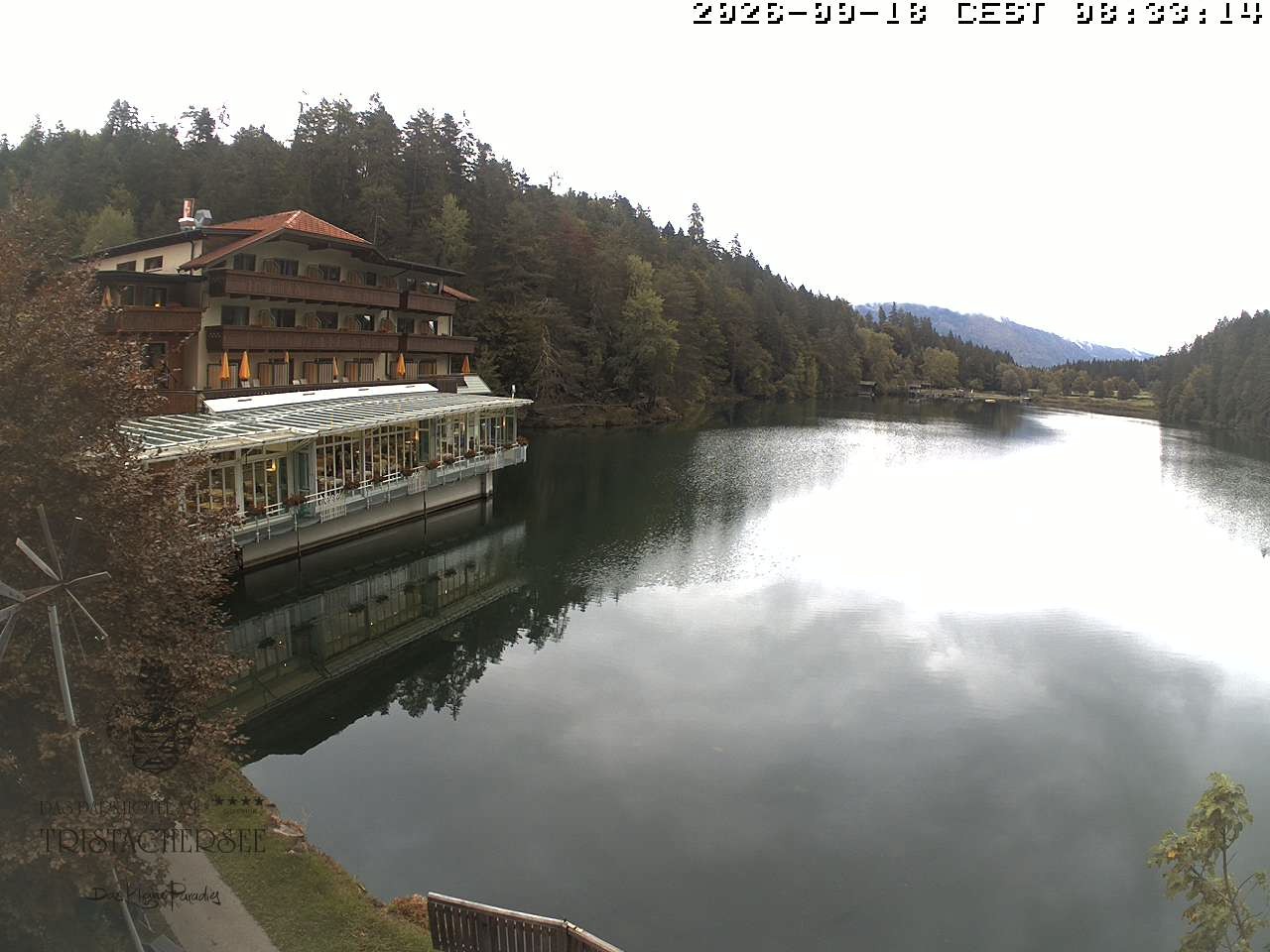 Archiv Foto Webcam Blick über den Tristachersee