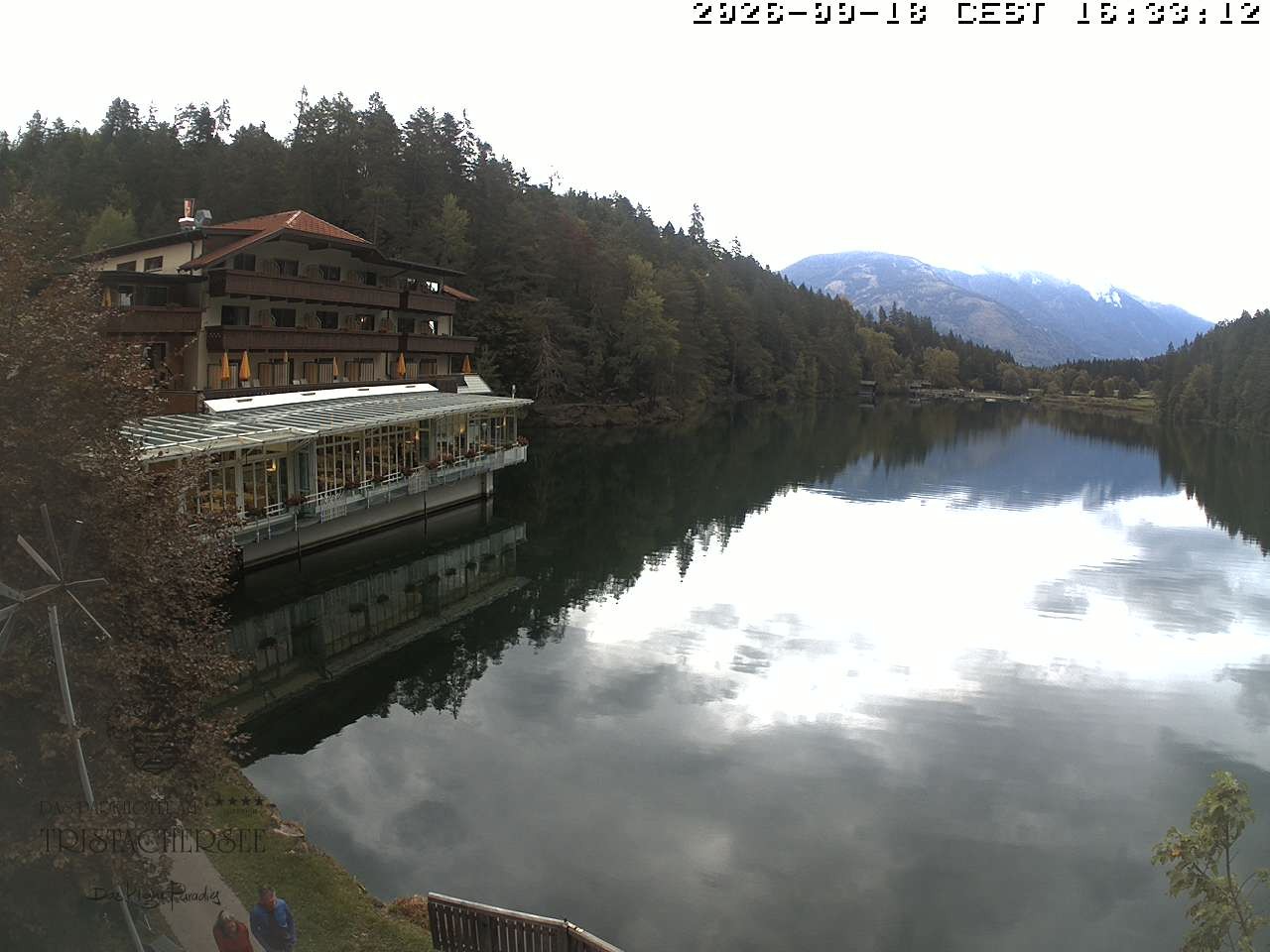 Archiv Foto Webcam Blick über den Tristachersee