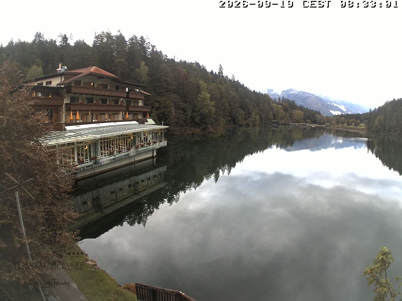 Archiv Foto Webcam Blick über den Tristachersee