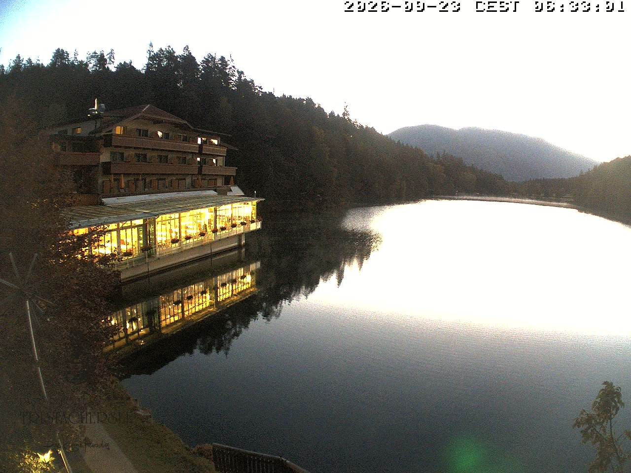 Archiv Foto Webcam Blick über den Tristachersee