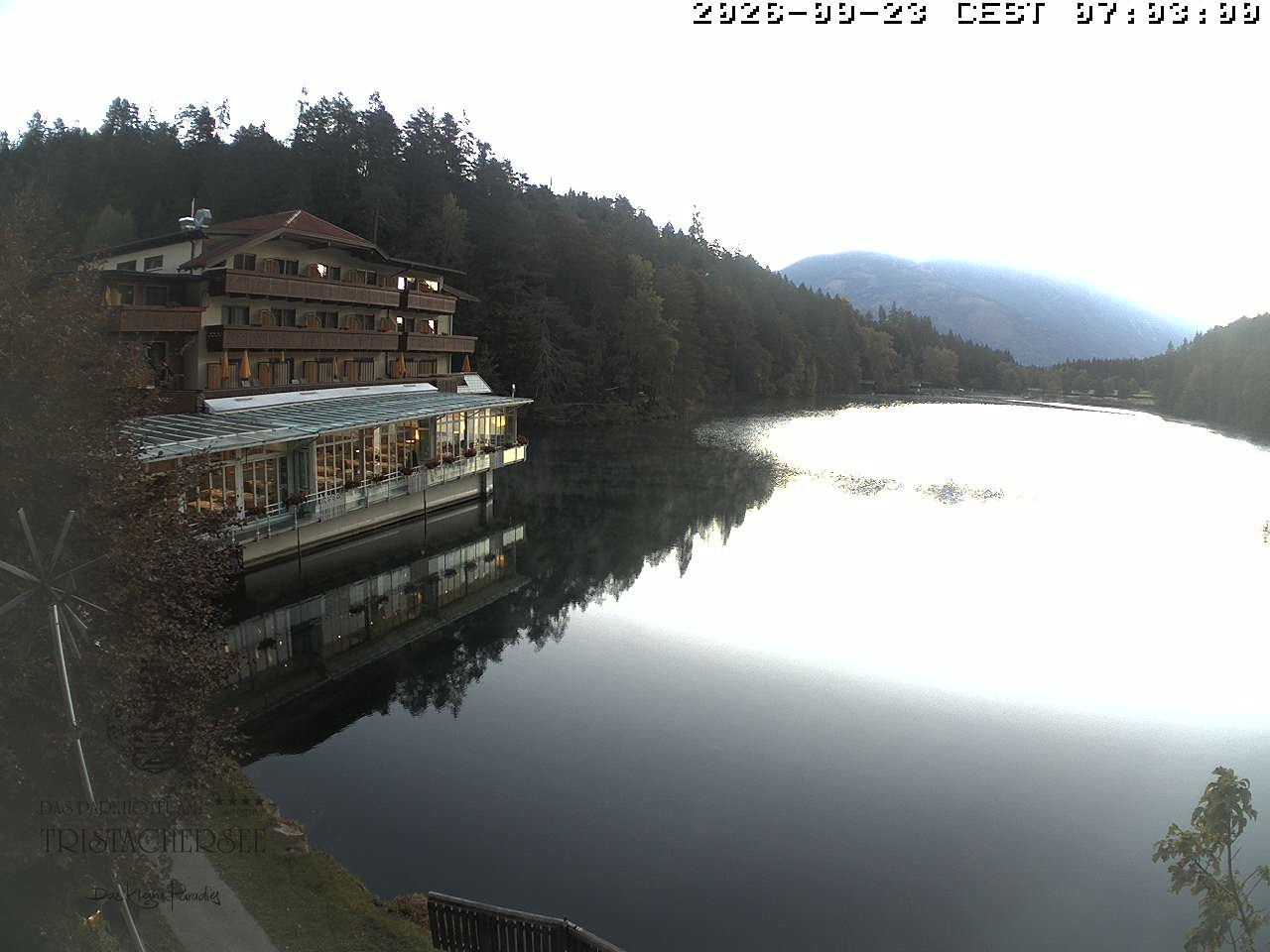 Archiv Foto Webcam Blick über den Tristachersee