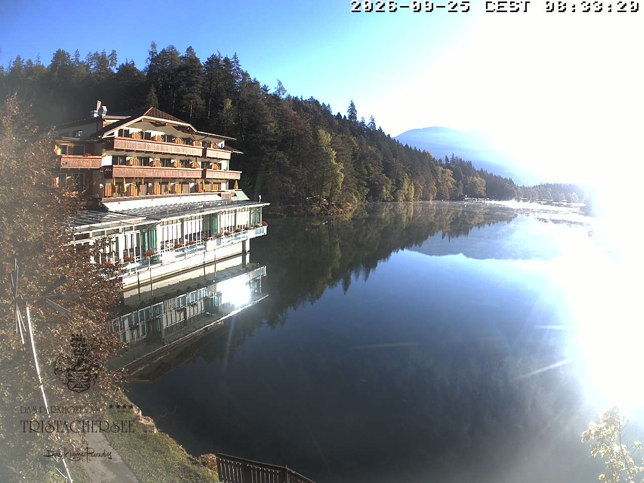 Archiv Foto Webcam Blick über den Tristachersee