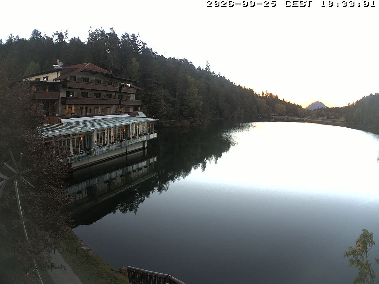 Archiv Foto Webcam Blick über den Tristachersee