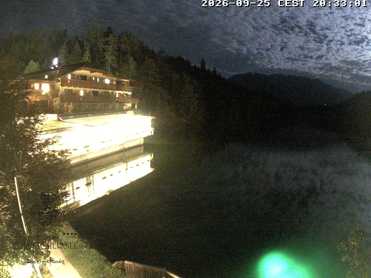 Archiv Foto Webcam Blick über den Tristachersee