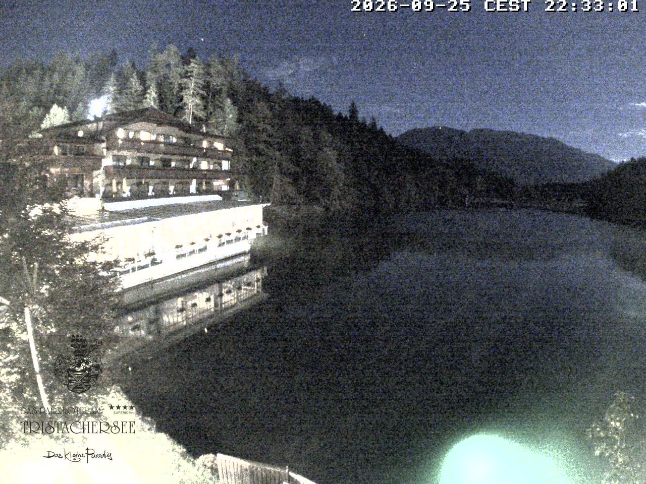 Archiv Foto Webcam Blick über den Tristachersee