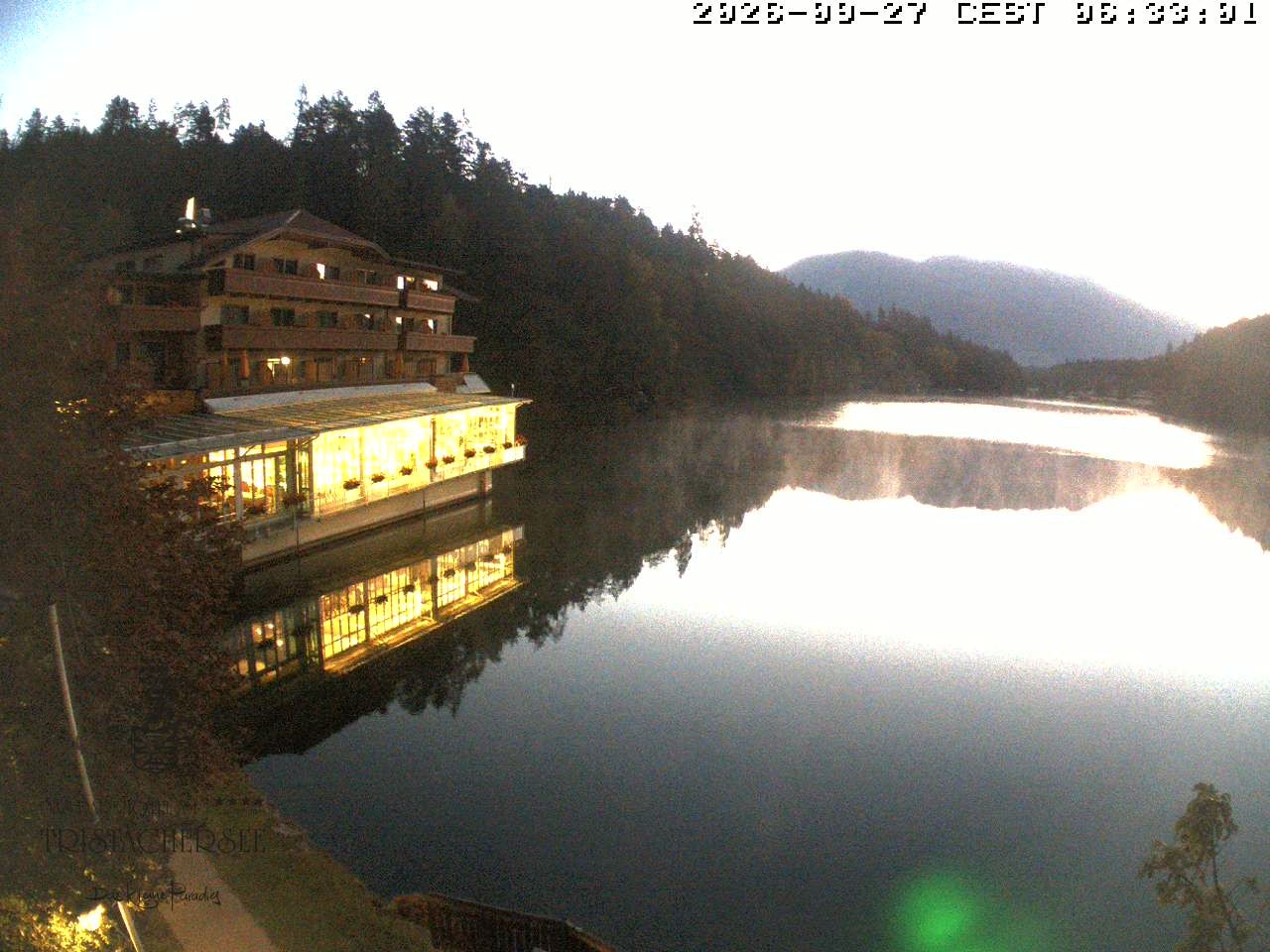 Archiv Foto Webcam Blick über den Tristachersee