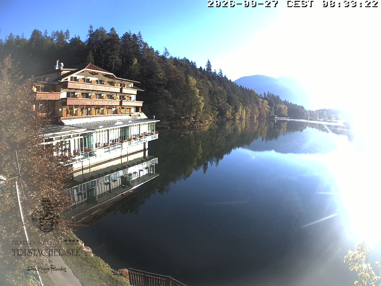 Archiv Foto Webcam Blick über den Tristachersee