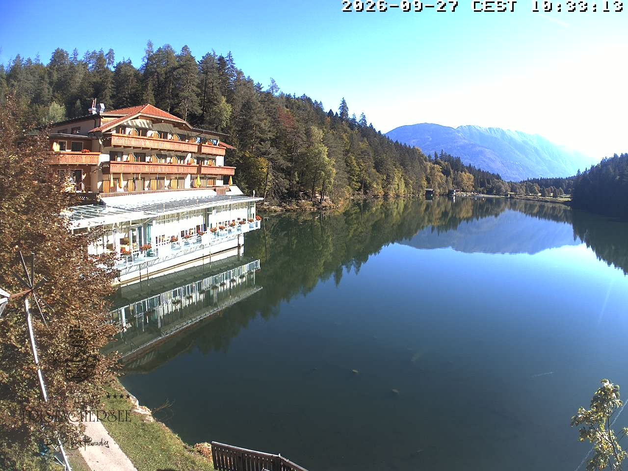 Archiv Foto Webcam Blick über den Tristachersee