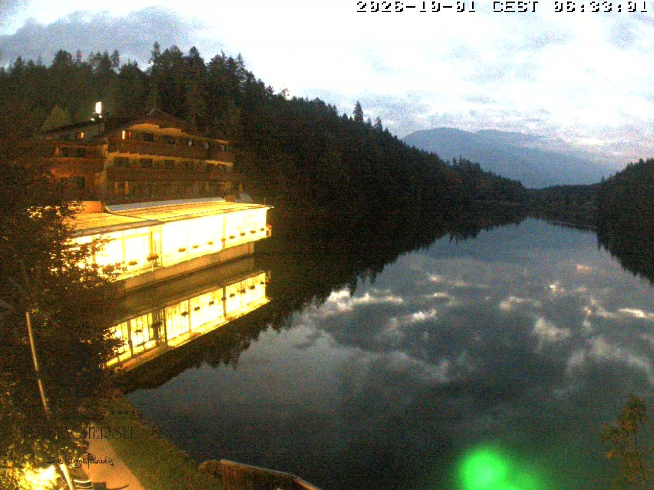 Archiv Foto Webcam Blick über den Tristachersee