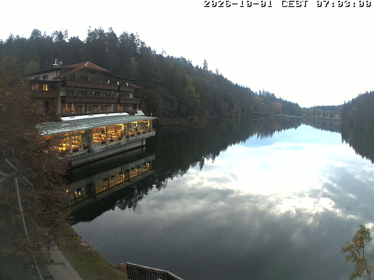 Archiv Foto Webcam Blick über den Tristachersee