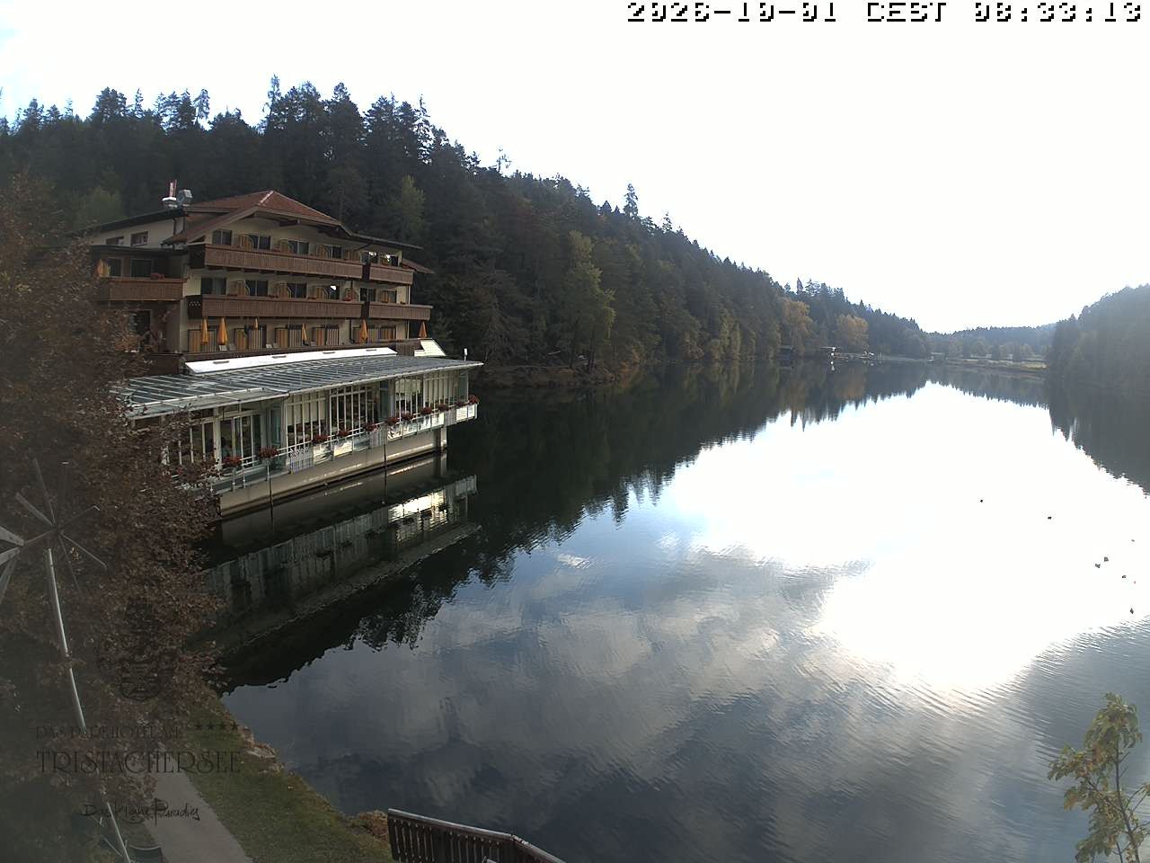 Archiv Foto Webcam Blick über den Tristachersee