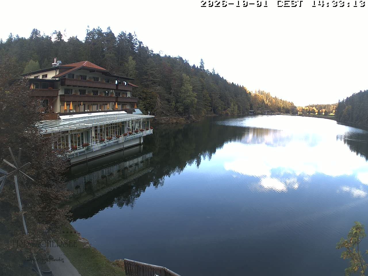 Archiv Foto Webcam Blick über den Tristachersee