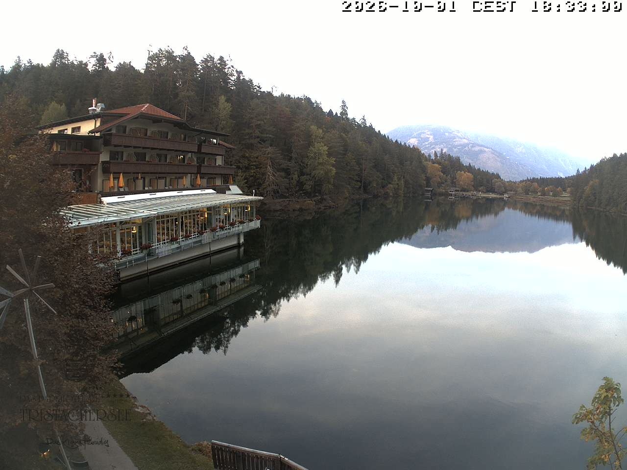 Archiv Foto Webcam Blick über den Tristachersee