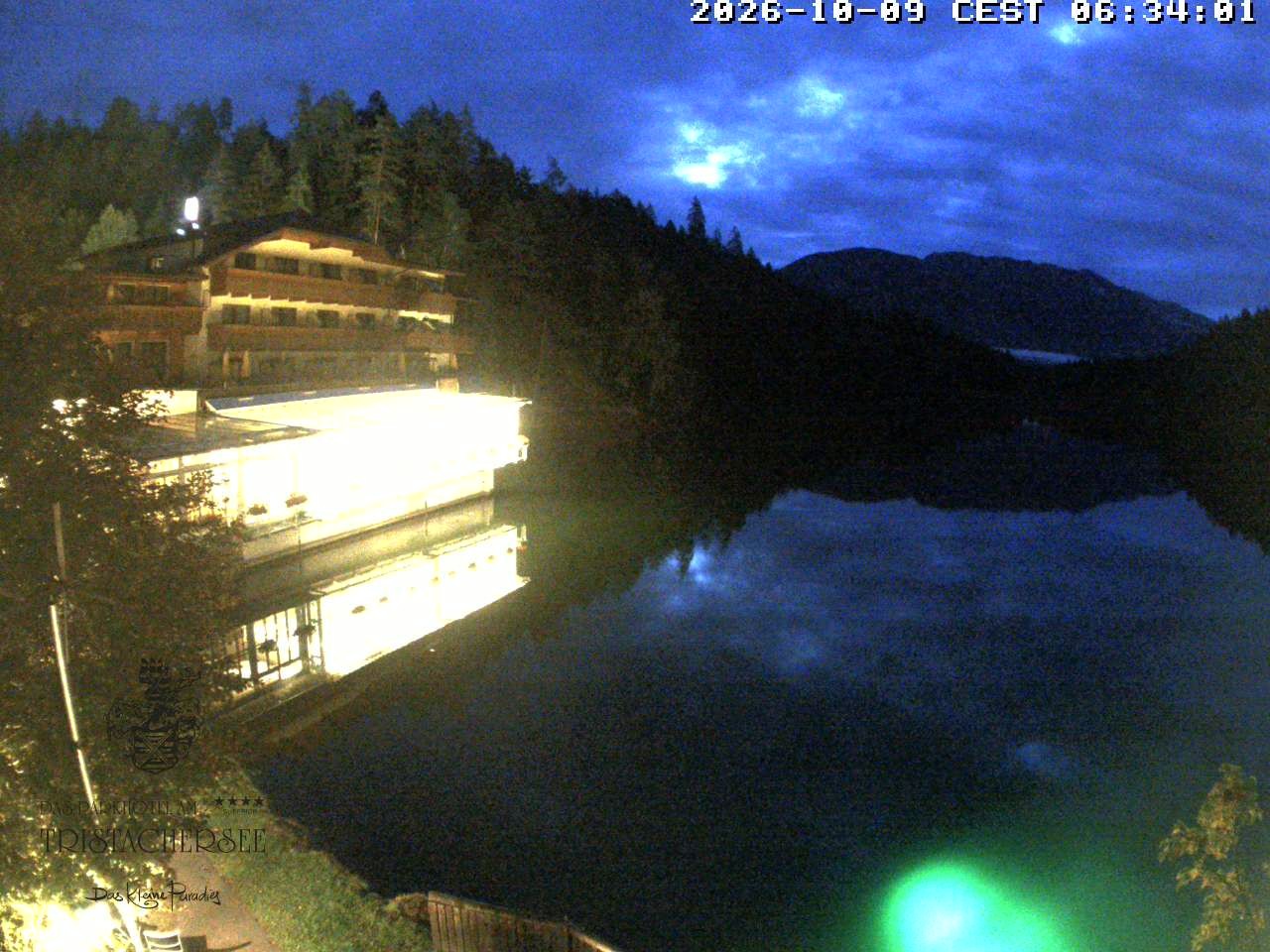 Archiv Foto Webcam Blick über den Tristachersee