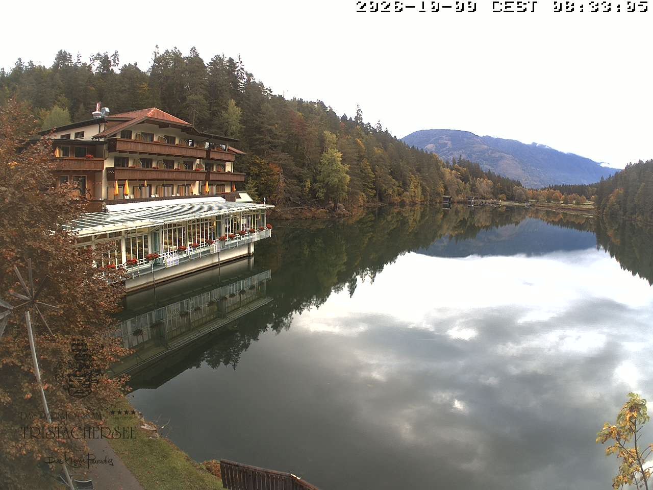 Archiv Foto Webcam Blick über den Tristachersee