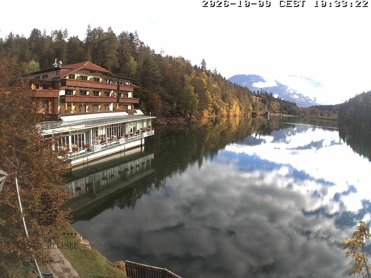 Archiv Foto Webcam Blick über den Tristachersee