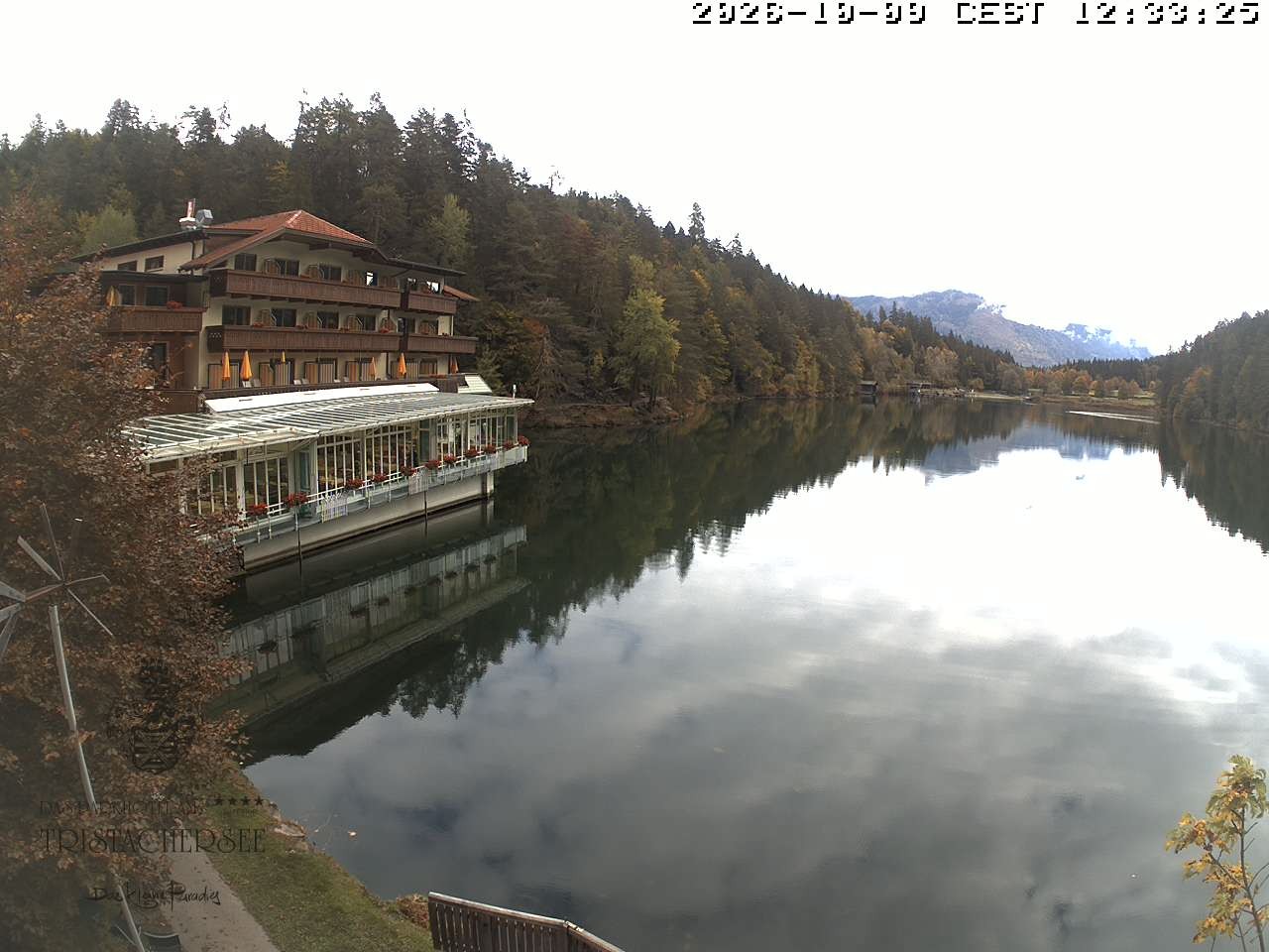 Archiv Foto Webcam Blick über den Tristachersee