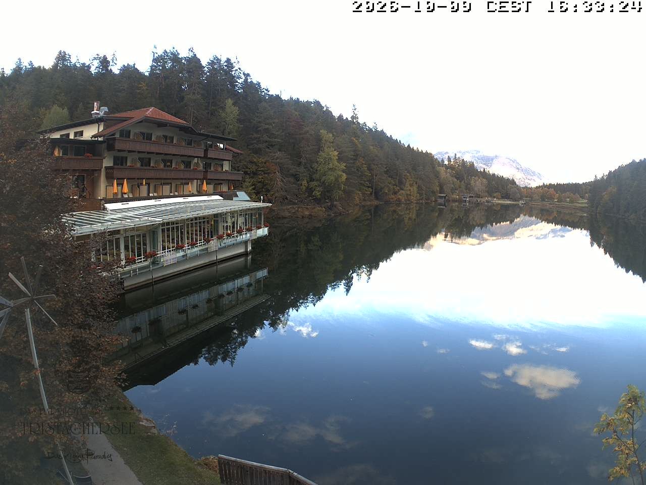 Archiv Foto Webcam Blick über den Tristachersee