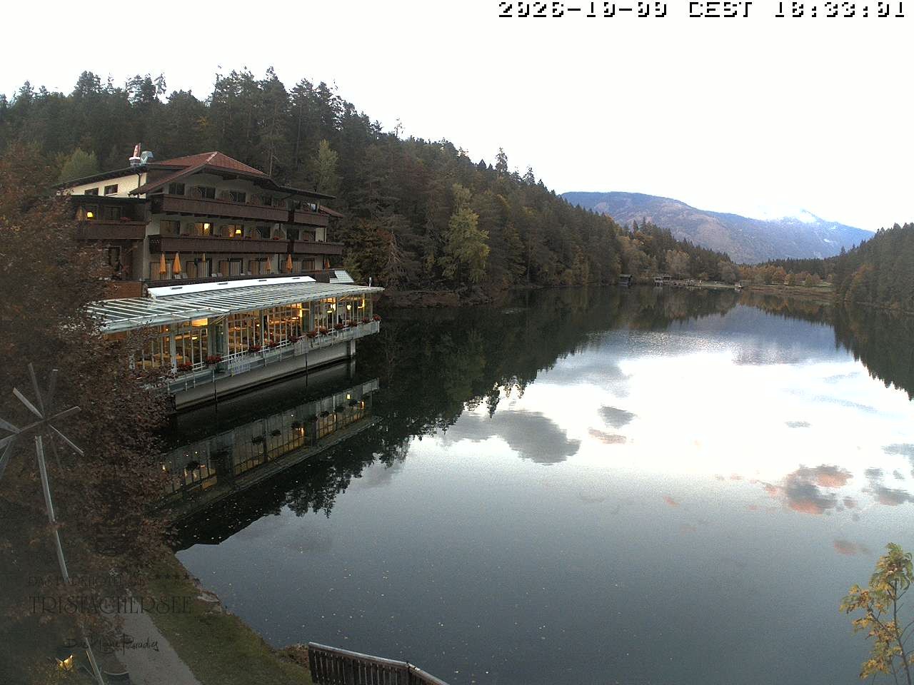 Archiv Foto Webcam Blick über den Tristachersee