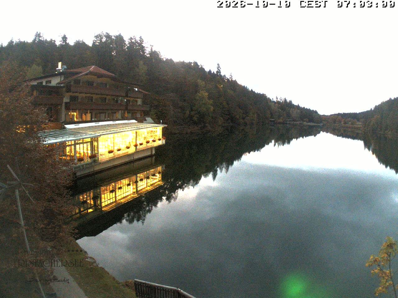 Archiv Foto Webcam Blick über den Tristachersee