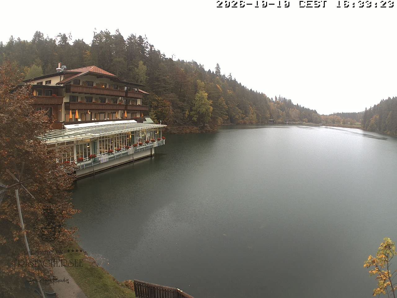 Archiv Foto Webcam Blick über den Tristachersee