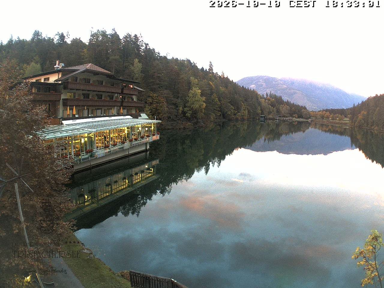 Archiv Foto Webcam Blick über den Tristachersee