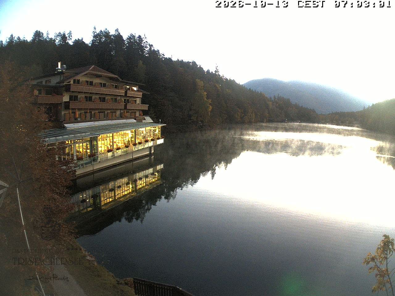 Archiv Foto Webcam Blick über den Tristachersee